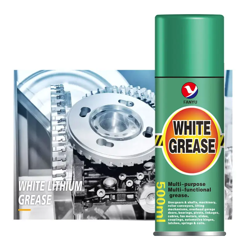 Catena per auto di manutenzione olio bianco di litio grasso lubrificante Spray con l'alta qualità industriale grasso Spray