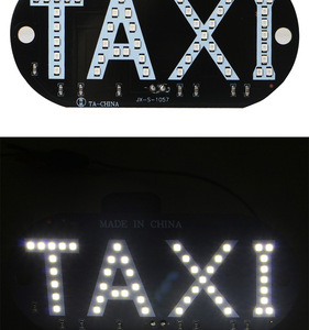 Luci LED per Targa Taxi Yosovlamp Tucson Versa City, Alta Potenza 1.5W 12V, Protezione IP67, Interruttore Accendisigari - Product Image 5