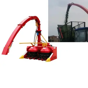 Traktör için kullanılan mini mısır tahıl cob silaj yem birleştirmek hasat makinesi