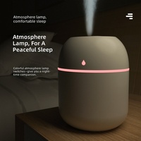 Humidificateur de bureau USB mini portable 220 ml avec lumières colorées, aromathérapie ultrasonique pour la maison et la voiture