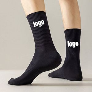 Design High Quality Sport Crew Custom Logo <b>Socks</b> Print Knitted Design With Customized Logo Men <b>Socks</b> - Product Image 1