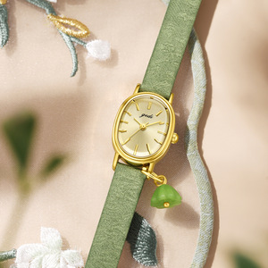 นาฬิกาผู้หญิงทรงวงรีสีทองสไตล์จีน นาฬิกาข้อมือผู้หญิงจีนระดับไฮเอนด์ - Product Image 3