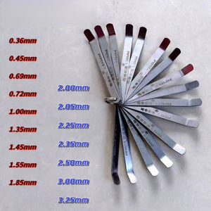 เกจวัดระยะวาล์วเครื่องยนต์ นันไท คุณภาพสูง สีขาว ขนาด 0.36-3.25 มม. 16 ขนาด สำหรับซ่อมรถยนต์ดีเซล - Product Image 1