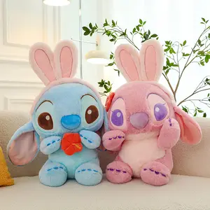 Groothandel Lilo & Gestikte Valentijn Zacht Pluche Gooien Kussensteek Lilo & Stitch Pluche Pop Speelgoed Groot Formaat Gigantische Anime Steek Plus