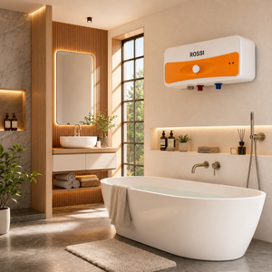 Chauffe-eau électrique horizontal TADT ROSSI 30L avec réservoir intérieur émaillé, chauffe-eau de salle de bain avec contrôle intelligent de la température - Product Image 5