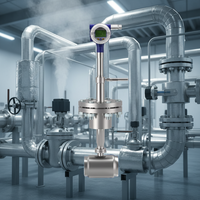 Débitmètre numérique sans fil à vortex pour air comprimé Clouds, 4G NB-IoT LoRa, pour la surveillance énergétique des usines et des installations industrielles