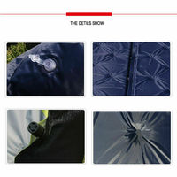 Matelas de couchage gonflable double portable pour 2 personnes en PVC, lit d'air pour le camping et la randonnée, imperméable, ultraléger, taille king