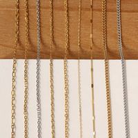 Personnalisé Chunky Twisted Miami Cubain Chaîne Tour de Cou 18K Or PVD Acier Inoxydable Collier Serpent Figaro Lien Corde Chaîne Pour Hommes Femmes