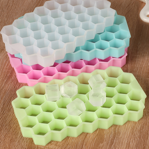 Tổ ong <span class=keywords><strong>Ice</strong></span> Cube khay <span class=keywords><strong>Silicone</strong></span> sô cô la khuôn hình lục giác nướng công cụ tái sử dụng Tủ đông <span class=keywords><strong>container</strong></span> - Product Image 2