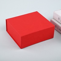 Boîte cadeau magnétique pliable avec logo personnalisé, matériaux recyclés et gaufrage, emballage de luxe