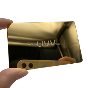Tarjeta de Invitación de Boda Personalizada con Garantía, Espejo de Visita con Diseño de Rosa y Metal - Product Image 6