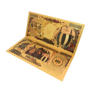 Figurine d'<span class=keywords><strong>action</strong></span> classique d'anime japonais One Piece, Yen Luffy, cartes à collectionner, billet de banque en or pour souvenir, décoration de la maison, cadeaux - Product Image 5