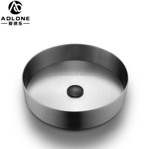 Lavabo de baño cepillado Fregadero de baño Fregadero de acero inoxidable Color primario Plata - Product Image 2