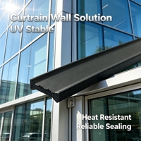 Bande thermique de type I solide en PA66 GF25 renforcée de fibres de verre pour façade mur-rideau en aluminium haute résistance