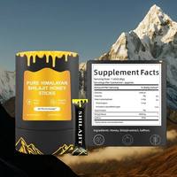Bâtonnets de miel de Shilajit pur de l'Himalaya HDK 30 x 8g, résine de Shilajit 400mg, safran, acide fulvique, supplément OEM ODM