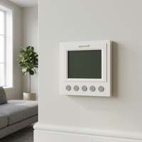 Pengontrol Suhu Termostat Unit Kipas Koil FCU (Fan Coil Unit) AC Digital Sentral