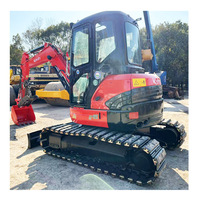 Mini-excavatrice Kubota U-55 d'occasion avec chenilles en caoutchouc et pince hydraulique, mini-excavatrice Kubota U15 U20 U-35 U55 KX155