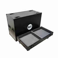 Flight case en aluminium sur mesure 2-en-1 OEM avec doublure EVA, conception étanche IP65 pour enceintes RCF