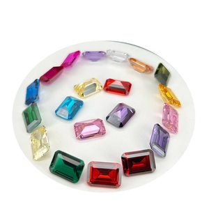 <span class=keywords><strong>Prix</strong></span> des pierres de zircone cubique HQ GEMS 5A vertes, taille octogonale, 3x5mm, 4x6mm, 5x7mm, 10x14mm, taille émeraude - Product Image 2