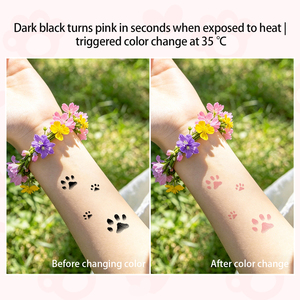 Adesivi per Tatuaggi Termocromici Personalizzabili OEM ODM, Produzione su Misura con Soglia di Temperatura Personalizzabile per Personalizzazione del Marchio all'Ingrosso - Product Image 5