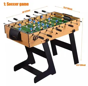 Mesa de juegos múltiple plegable 5 en 1, juego de arcade con futbolín, <span class=keywords><strong>ping</strong></span> <span class=keywords><strong>pong</strong></span>, billar, juego de bolos y tejo - Product Image 5