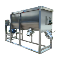 Machine industrielle horizontale automatique de mélange d'aliments pour animaux avec boîte de vitesses en acier inoxydable SUS304 pour l'élevage de volailles et la transformation alimentaire