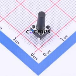 TSD001A13026A Tactile Switch Through hole Component (THT)-4P,6x6mm Switch Round Button 2.6N Through Hole 6mm - Product Image 1