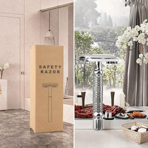 Maquinilla de Afeitar Clásica de Doble Filo con Mango Corto para Hombres y Mujeres, para Uso Corporal, con Cuchilla de Afeitar - Product Image 3