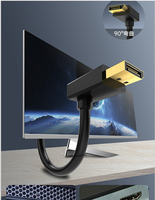 DisplayPort 1.4 à angle droit de 90 degrés-la norme d'interface de nouvelle génération