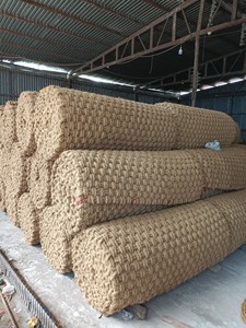 Rollo de fibra de coco marrón dorado marrón 65kg, 10m de largo, fibra de coco, cubierta de pasarela ecológica - Product Image 6