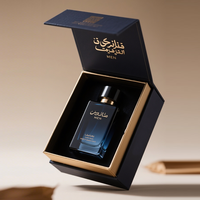 Flacon de parfum vide de luxe de haute qualité avec bouchon magnétique et emballage en boîte, y compris des mini-boîtes