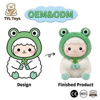 Peluche personnalisée Étoile Lune Mouton Endormi Violet, Jouet en Peluche Mouton Kawaii Doux et Moelleux, Poupée en Peluche pour Enfants, Cadeau d'Anniversaire, Logo OEM Accepté