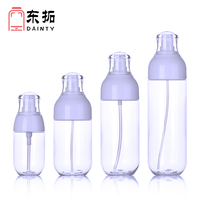 Set Botol Kosmetik Plastik Transparan, Losion Kosmetik 50Ml 100Ml 150Ml