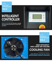 Compresseur d'air à vis rotatif monophasé Olymtech 3.7kw 5hp compresseur d'air à vis compresseur d'air à vis 2-en-1