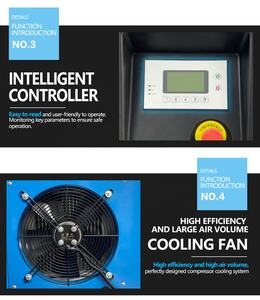 Olymtech שלב אחד סיבובי בורג אוויר מדחס 3.7kw 5hp בורג מדחס אוויר 2-in-1 בורג אוויר מדחס - Product Image 4