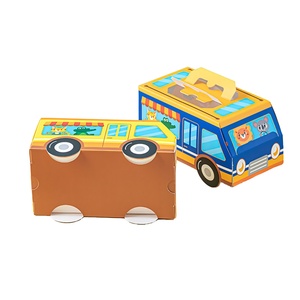 Custom Design Wholesale Bus Shaped Candy Snack Packaging Foldable Gift Box for Kids - Product Image 2