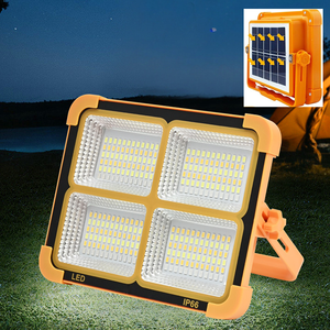 Xách tay 500lm 5000mAh LED làm việc ánh sáng với năng lượng mặt trời độ sáng IP66 công việc trang web pin sạc khẩn cấp worklight - Product Image 1