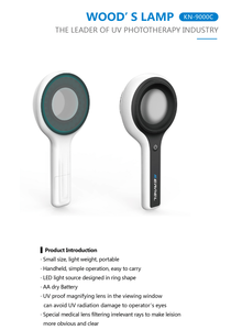 Hạt Nhân KN 9000C Woods đèn dermatoscope phân tích da da phóng đại UV ánh sáng facialportable cầm tay da liễu gỗ của đèn - Product Image 2