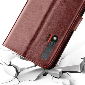 Custom Pu Lederen Telefoon Case Beschermhoes Flip Lederen Portemonnee Case Voor Huawei P30 Lite Nieuwe Editie