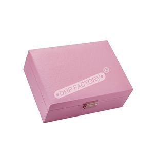 Joyero de lujo estilo Cofre <span class=keywords><strong>del</strong></span> <span class=keywords><strong>Tesoro</strong></span> Estuche de almacenamiento rígido grande para anillos Collares Pulseras y colecciones de regalos Premium - Product Image 5