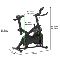 Vélo de spinning intelligent avec volant d'inertie de 6 kg pour la vente en gros – Équipement de fitness