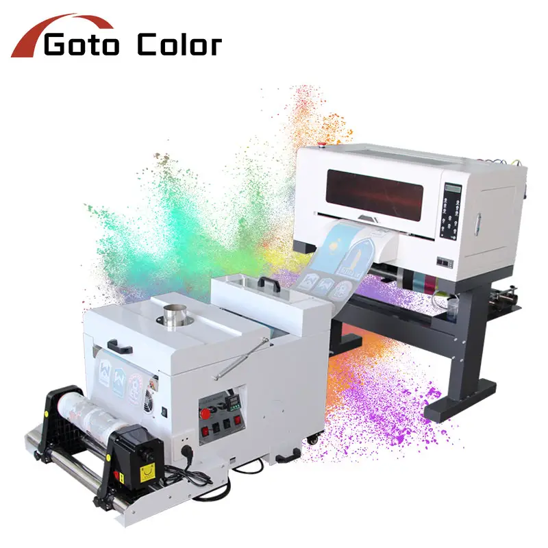 Nova atualização comercial da máquina de impressão de camisetas DTF, máquina de transferência de camisetas com solução de prensa térmica diferente