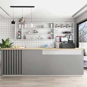 Cà phê cửa hàng & bánh cửa hàng thiết kế truy cập cafe đồ nội thất với LED chiếu sáng sản phẩm <span class=keywords><strong>Showcase</strong></span> - Product Image 6