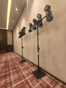 Soporte de Luz para Altavoz de Alta Resistencia de Aleación de Aluminio, Base de Acero, Altura de 1.45-2.58 m, Capacidad de Carga de 50 kg, Soporte de Iluminación con Manivela - Product Image 6