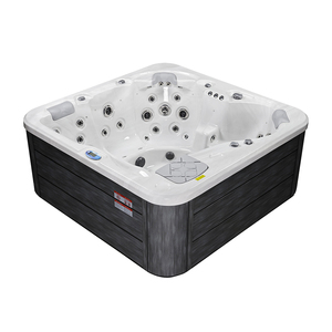 Unique 4 Person Whirlpool <strong>Tub</strong> Perfect Child Seat Full Lounger Foot Space <strong>Mixed</strong> Jets for Backyard Entertainment - Product Image 1