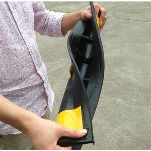 Protection d'angle en caoutchouc Tianji 0,6 m, 20 mm d'épaisseur, bande anti-collision pour garage, protection des bords arrondis - Product Image 1