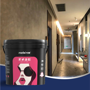 Pintura de Pared Artística Resistente a los Arañazos Qihang, Revestimiento Líquido de Emulsión con Textura de Gamuza de Lujo para Hoteles y Salas de Exhibición - Product Image 1