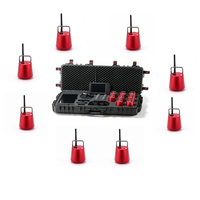 Detector de Movimiento Microsísmico Inalámbrico de Audio y Video de 100m con 10 Sondas para Monitoreo Simultáneo, Equipo de Rescate en Minas