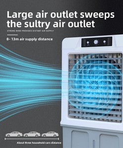 Ventilateur de refroidissement à eau de conception nouvelle, refroidisseur d'air évaporatif portable en stock, livraison rapide pour la maison et l'extérieur, design économe en énergie, rouge - Product Image 3