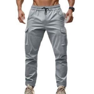 Factory Wholesale <strong>Custom</strong> Summer Men's Leisure Fashion Classic Three-Dimensional Stickers Bag <strong>String</strong> <strong>Elastic</strong> Leisure Cargo Pants - Product Image 1